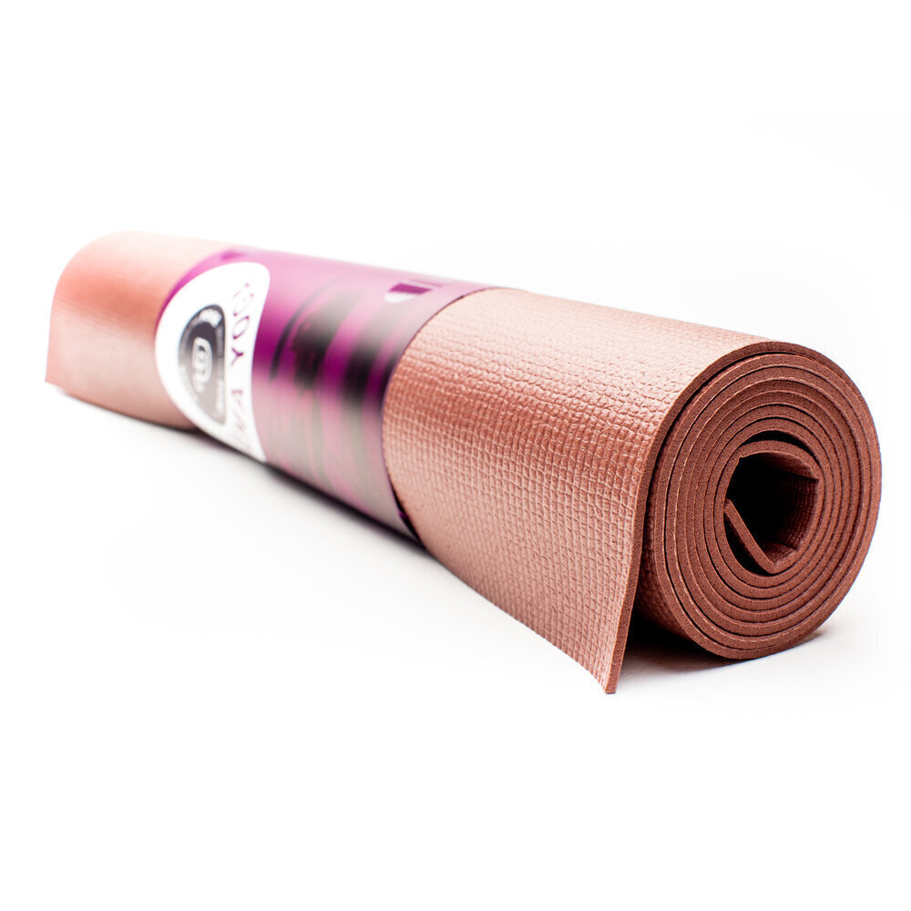 Treeningmatt Poise Yama Yoga, 180x60x0,4 cm, pruun hind ja info | Joogamatid | kaup24.ee