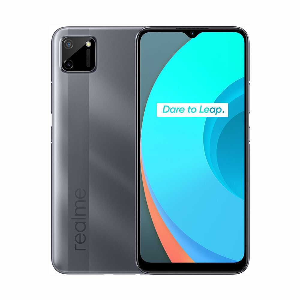 Realme C11, 32GB, Dual SIM, Pepper Grey hind ja info | Telefonid | kaup24.ee