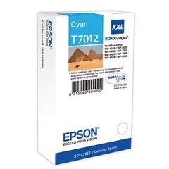 Originaalne Tindikassett EPSON WP4000/4500 INK C. XXL CYAN 3.4K цена и информация | Картриджи для струйных принтеров | kaup24.ee