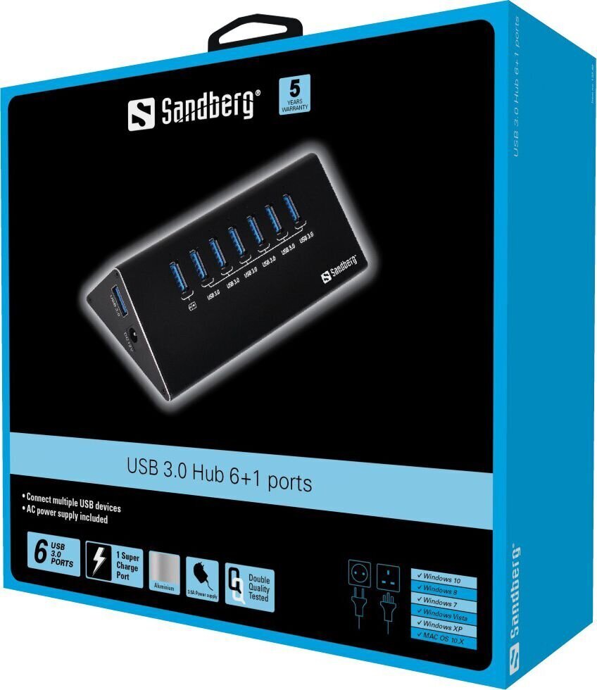 Sandberg 133-82 hind ja info | USB jagajad, adapterid | kaup24.ee