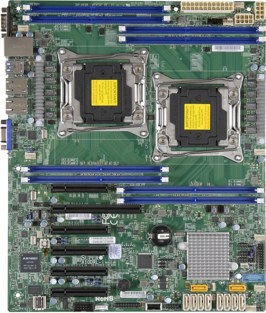 Supermicro X10DRL-i Intel® C612 LGA 2011 (Socket R) ATX цена и информация | Emaplaadid | kaup24.ee