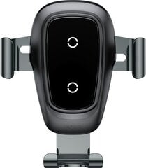 Traadita laadimisega Baseus Gravity õhuava autohoidja + mikro-USB-kaabel 1.2 m must hind ja info | Mobiiltelefonide hoidjad | kaup24.ee