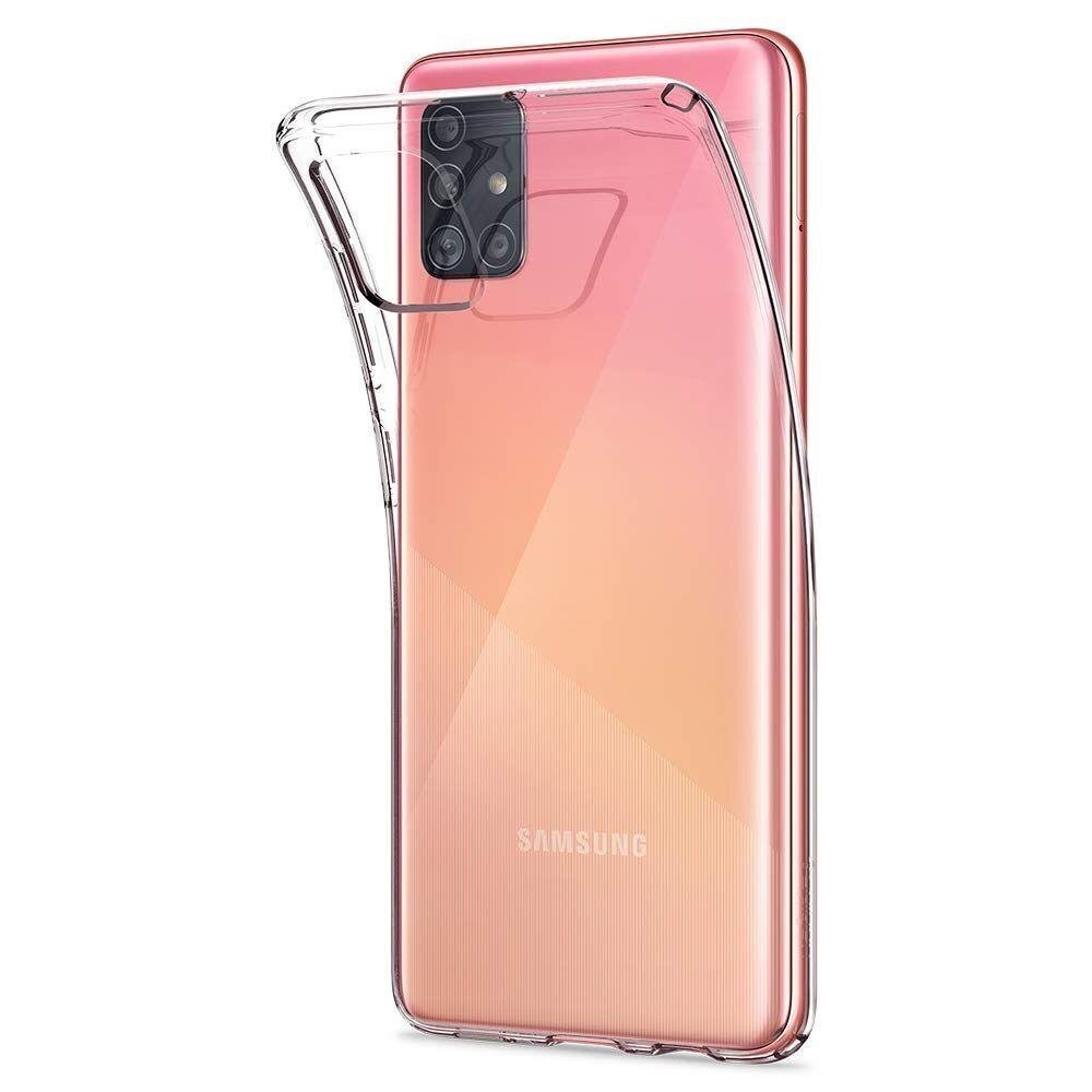 Spigen Liquid Crystal flexible shock-absorbent back cover case for Samsung Galaxy A51 (A515F) Clear цена и информация | Telefoni kaaned, ümbrised | kaup24.ee