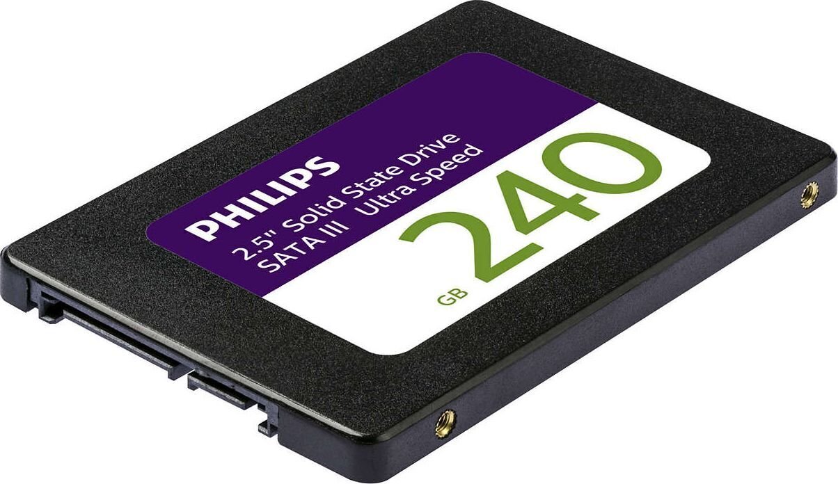 Philips Internal Sata III 2.5-INCH 240GB 550/480 MB/S цена и информация | Sisemised kõvakettad (HDD, SSD, Hybrid) | kaup24.ee