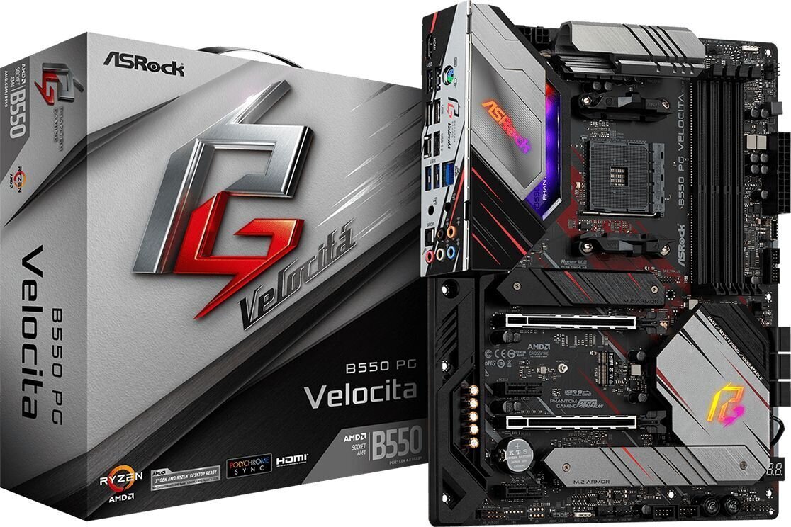 ASRock B550 PG VELOCITA hind ja info | Emaplaadid | kaup24.ee