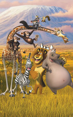 Фотообои Madagascar 243.84 x 152.4 см цена и информация | Детские фотообои | kaup24.ee