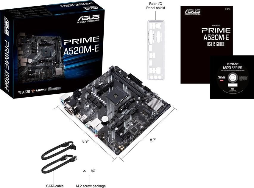 Asus PRIME A520M-E цена и информация | Emaplaadid | kaup24.ee