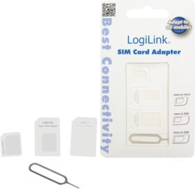 LOGILINK - Dual Sim Card Adapter цена и информация | Mobiiltelefonide lisatarvikud | kaup24.ee