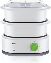 Braun Food steamer FS 3000 White, 850 W, hind ja info | Aurutajad, multikeetjad | kaup24.ee