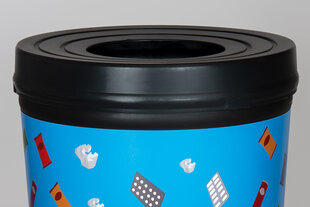 Мусорный контейнер в форме стакана, 210 л, черный цена и информация | Мусорные баки | kaup24.ee