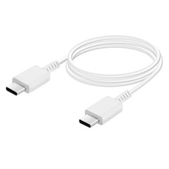 Samsung EP-DW767JWE 25W Универсальный 3A Быстрый USB-C до USB-C Кабель для передачи данных и зарядки 1.8м Белый (OEM) цена и информация | Кабели для телефонов | kaup24.ee