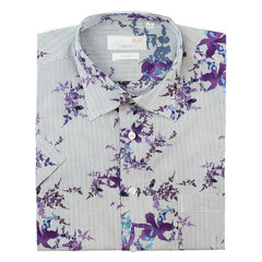 Мужская рубашка NORDIC, приталенный силуэт с коротким рукавом цена и информация | Мужские рубашки | kaup24.ee