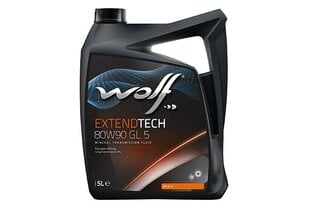 Трансмиссионное масло WOLF EXTENDTECH 80W90 GL 5 5L DIN CLP,AGMA 9005-E02 цена и информация | Другие масла | kaup24.ee