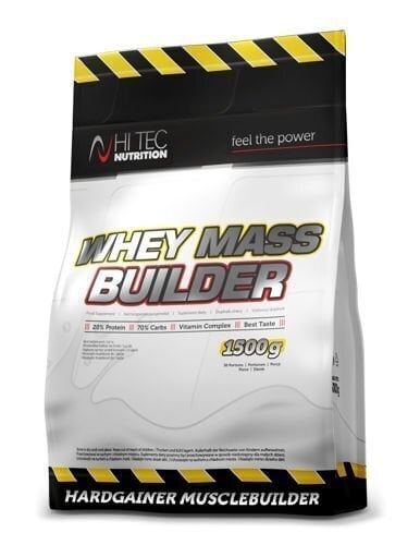 Toidulisand Hi Tec Whey Mass Builder 1500 g., Banana Flavor цена и информация | Massilisajad | kaup24.ee