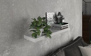 Полка ADRK Furniture Andrea 100, белая глянцевая цена и информация | Полки | kaup24.ee