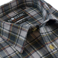 Фланелевая мужская рубашка NORDIC, приталенный силуэт с длинным рукавом цена и информация | Мужские рубашки | kaup24.ee
