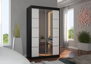 ADRK шкаф Furniture Genua, черный / белый цена и информация | Шкафы | kaup24.ee
