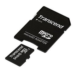 Transcend TS64GUSDXC10 цена и информация | Карты памяти для телефонов | kaup24.ee