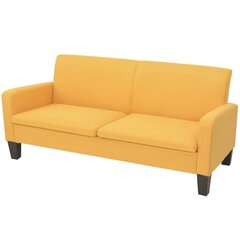Двухместный диван, 180x65x76, желтый цена и информация | Диваны | kaup24.ee