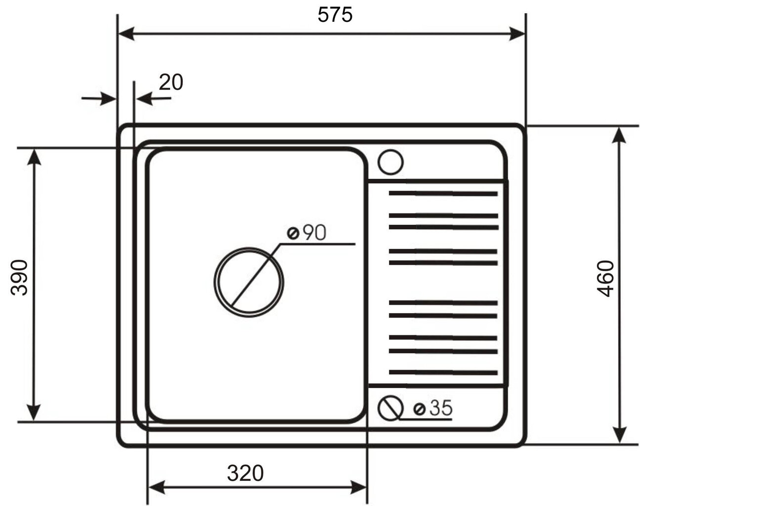 Köögivalamu Aquasanita Notus SQ102 цена и информация | Köögivalamud | kaup24.ee