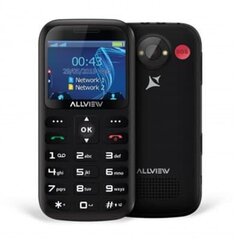 Allview D2 Senior, 32 MB, Dual SIM, Black цена и информация | Мобильные телефоны | kaup24.ee