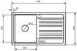 Köögivalamu Aquasanita Notus SQ101 цена и информация | Köögivalamud | kaup24.ee