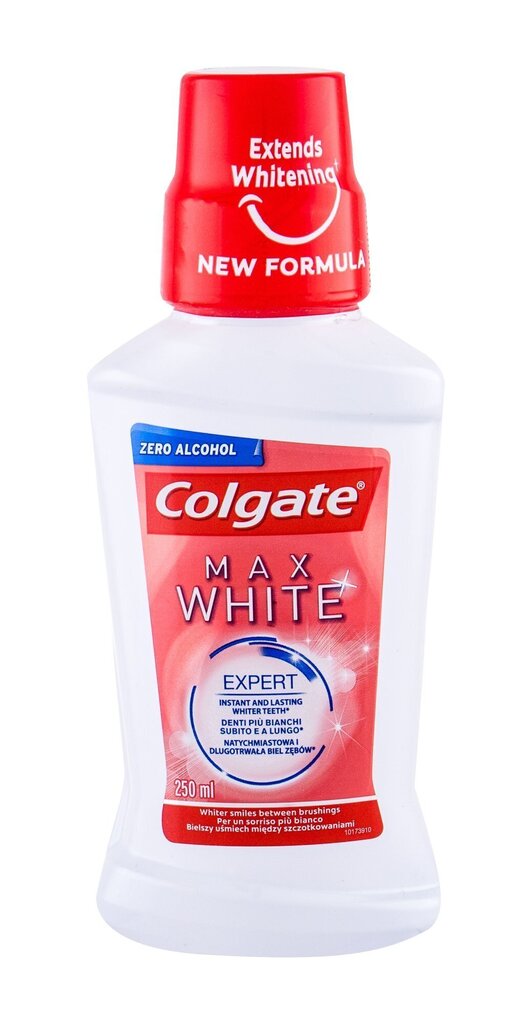 Suuloputusvesi Colgate Max White Expert Whitening 250 ml цена и информация | Suuhügieen | kaup24.ee