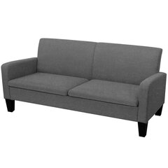 Двухместный диван, 180x65x76, темно-серый цена и информация | Диваны | kaup24.ee