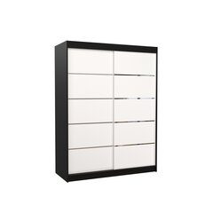 Шкаф ADRK Furniture Luft, черный/белый цена и информация | Шкафы | kaup24.ee