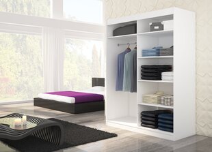 Шкаф ADRK Furniture Luft, черный/белый цена и информация | Шкафы | kaup24.ee