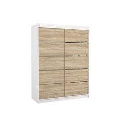 Kapp ADRK Furniture Luft, valge/tamm цена и информация | Шкафы | kaup24.ee