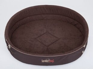 Hobbydog лежак Лапки R10, коричневый, 98x82 см цена и информация | Лежаки, домики | kaup24.ee