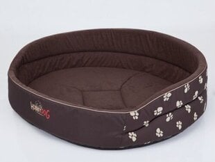 Hobbydog лежак Лапки R9, коричневый, 87x74 см цена и информация | Лежаки, домики | kaup24.ee