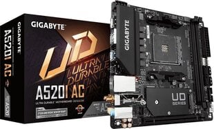 Gigabyte A520I AC hind ja info | Emaplaadid | kaup24.ee