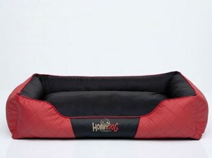 Hobbydog лежак Cesarean Perfect, красный/черный R1, 65x52 см цена и информация | Лежаки, домики | kaup24.ee