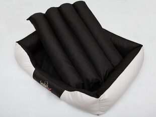 Hobbydog лежак Cesarean Standart, белый/черный R3, 95x73 см цена и информация | Лежаки, домики | kaup24.ee