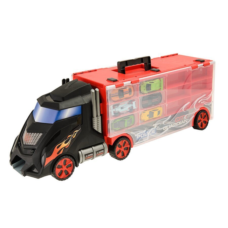 Konveier - garaaž autodega Smiki, 6604034 hind ja info | Poiste mänguasjad | kaup24.ee