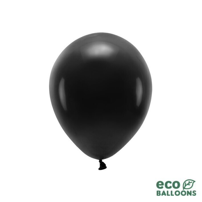 Eco õhupallid 26 cm, mustad, 10 tk hind ja info | Õhupallid | kaup24.ee