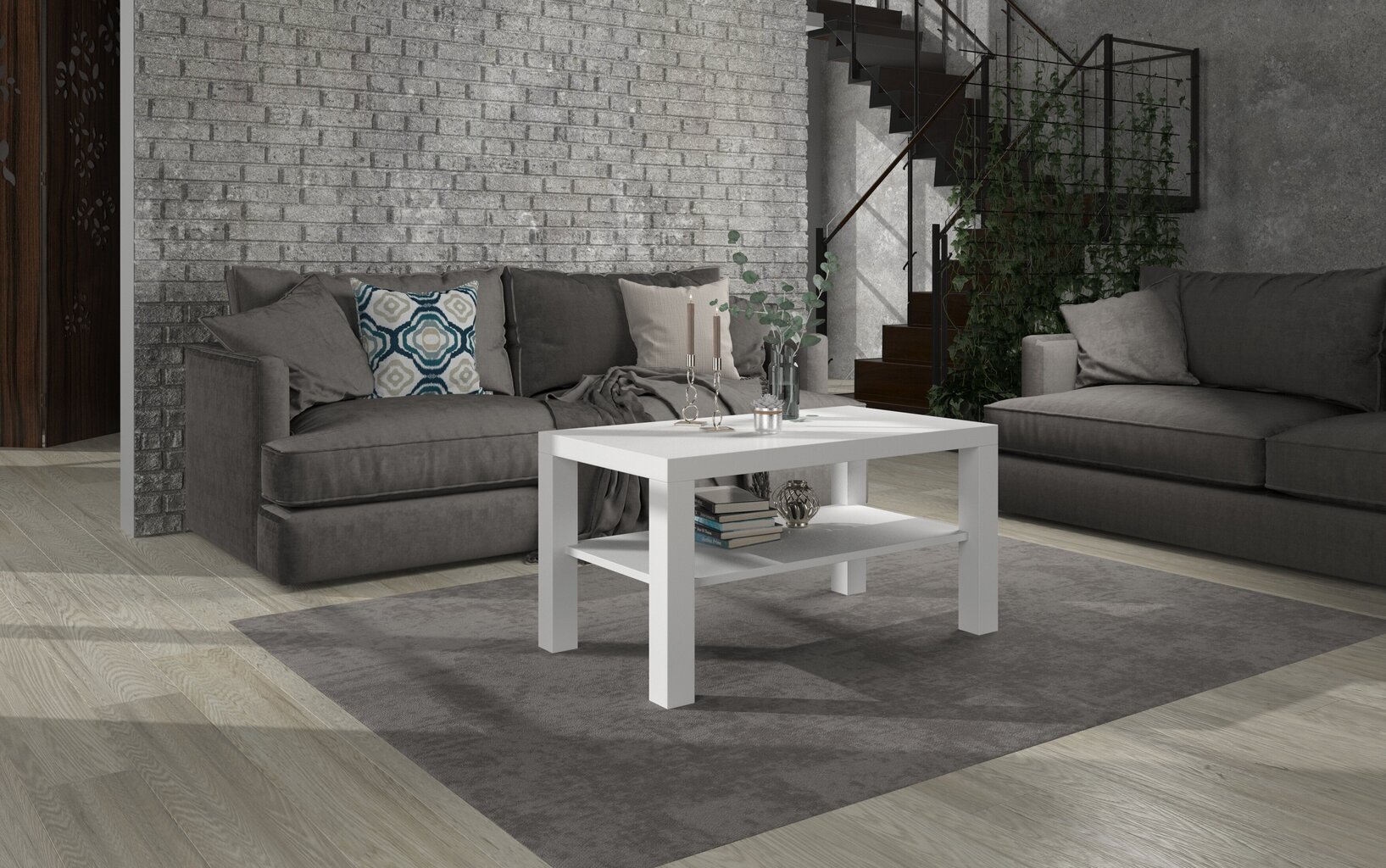 Kohvilaud ADRK Furniture Gomez, valge hind ja info | Diivanilauad | kaup24.ee