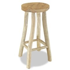 Барный стул из тика, коричневый цена и информация | Стулья для кухни и столовой | kaup24.ee