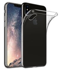 Прочный силиконовый чехол Fusion Ultra Back Case 1 mm для Apple iPhone XS Max, прозрачный цена и информация | Чехлы для телефонов | kaup24.ee