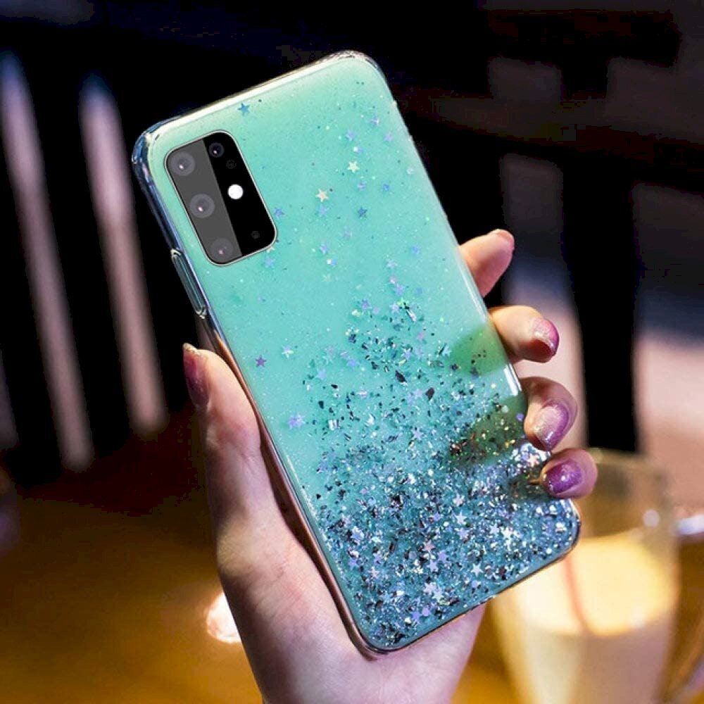 Silikoonist ümbris Fusion Glue Glitter Back Case Apple iPhone 11, roheline цена и информация | Telefoni kaaned, ümbrised | kaup24.ee