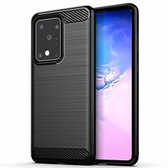 Силиконовый чехол Fusion Trust Back Case для Samsung G985 Galaxy S20 Ultra, черный цена и информация | Чехлы для телефонов | kaup24.ee