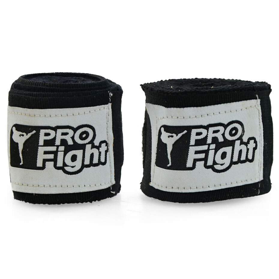 Poksisidemed PROFIGHT 4 m, must hind ja info | Poksivarustus | kaup24.ee