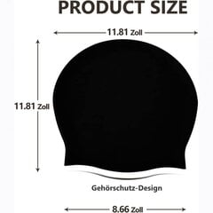 Шапочки для плавания, очень большая шапочка для плавания для длинных волос, дреды цена и информация | Шапки для плавания | kaup24.ee