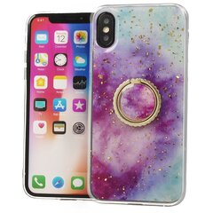 Силиконовый чехол Fusion Marble Ring Back Case для Apple iPhone 11 Pro, фиолетовый - синий цена и информация | Чехлы для телефонов | kaup24.ee