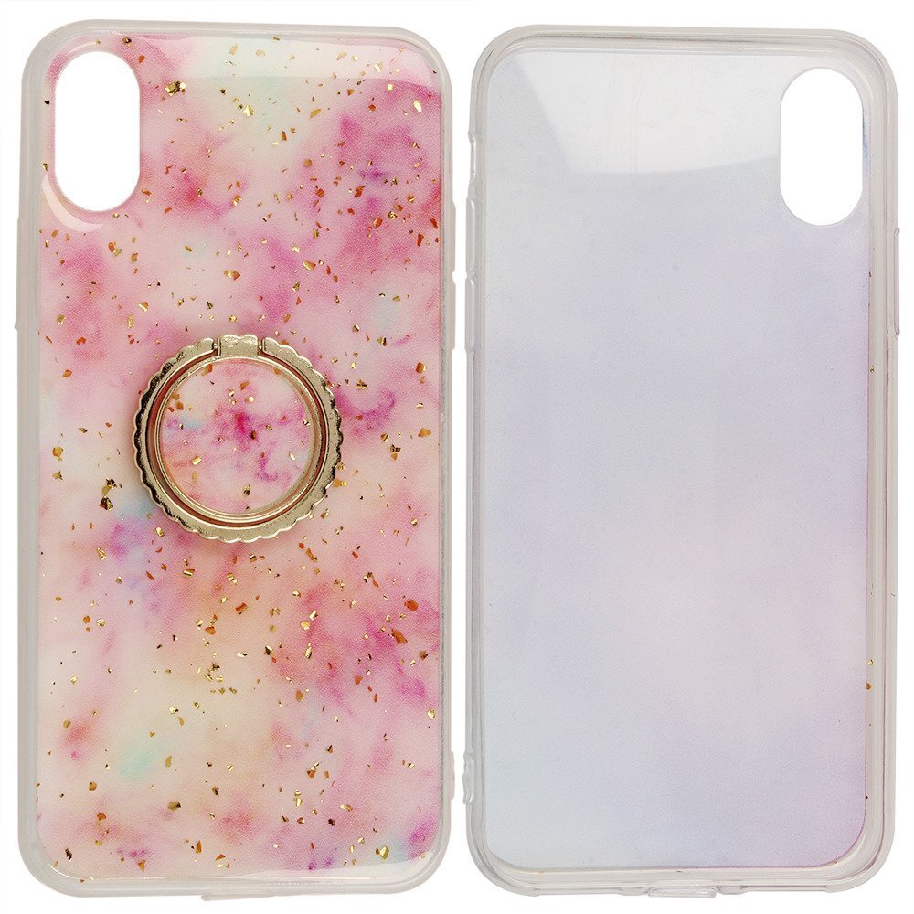 Силиконовый чехол Fusion Marble Ring Back Case для Apple iPhone 11 Pro,  розовый цена | kaup24.ee