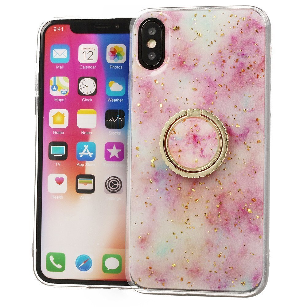 Силиконовый чехол Fusion Marble Ring Back Case для Apple iPhone 11 Pro,  розовый цена | kaup24.ee