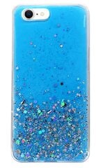 Силиконовый чехол Fusion Glue Glitter Back Case для Huawei P40 Lite, синий цена и информация | Чехлы для телефонов | kaup24.ee