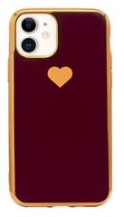 Силиконовый чехол Fusion Heart Case для Apple iPhone 11 Pro, красный цена и информация | Чехлы для телефонов | kaup24.ee